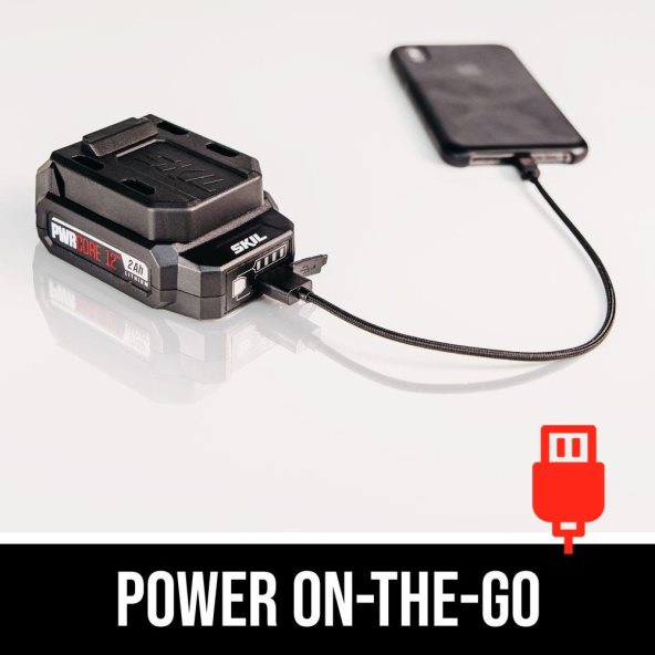Kit de taladro atornillador compacto pwr core 12 sin escobillas, 12 V, 1/2 pulg. SKIL 0F8J2D5 herramientas