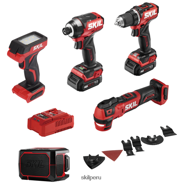 Kit combinado compacto de 5 herramientas pwr core 12 sin escobillas 12v SKIL 0F8J2D33 herramientas