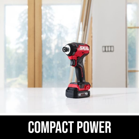 Kit de destornillador de impacto y taladro compacto sin escobillas de 12 V pwr core 12 SKIL 0F8J2D32 herramientas