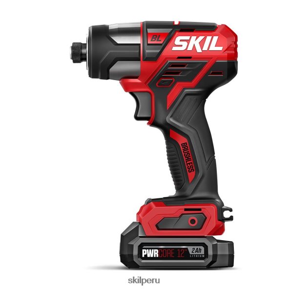 pwr core 12 kit de destornillador de impacto hexagonal sin escobillas de 12 V y 1/4 pulg. SKIL 0F8J2D42 herramientas