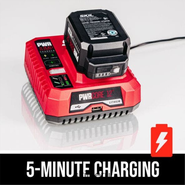 pwr core 12 kit de destornillador de impacto hexagonal sin escobillas de 12 V y 1/4 pulg. SKIL 0F8J2D42 herramientas