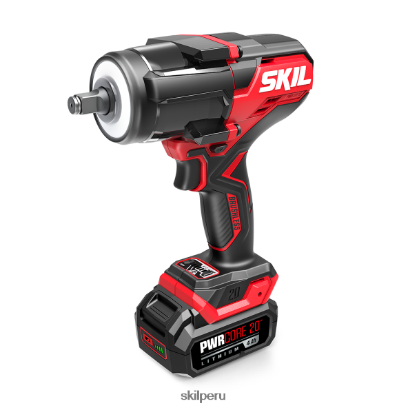 pwr core 20 kit de llave de impacto de par medio sin escobillas, 20 V, 1/2 pulg. SKIL 0F8J2D4 herramientas
