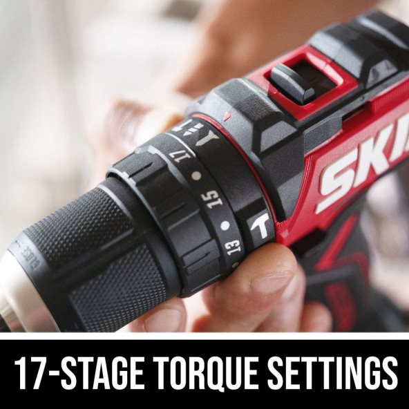 pwr core 20 kit de taladro percutor compacto sin escobillas, 20 V, 1/2 pulg. SKIL 0F8J2D12 herramientas
